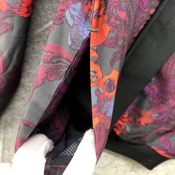 Fabletics Lightweight Jacket Womens S Floral Bomber Active Zip Purple Athletic - Picture 8 of 11